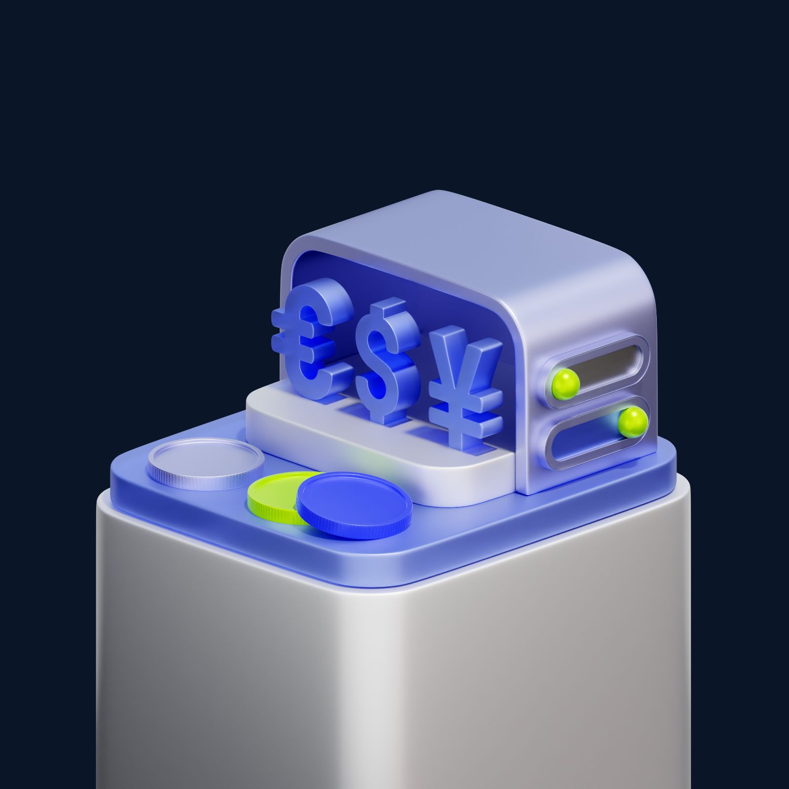 Currency exchange illustration